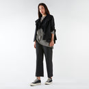 GIACCA/CAMICIA IN COTONE CON ABBOTTONATURA ASIMMETRICA