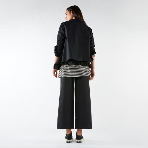 GIACCA/CAMICIA IN COTONE CON ABBOTTONATURA ASIMMETRICA