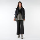 GIACCA/CAMICIA IN COTONE CON ABBOTTONATURA ASIMMETRICA