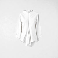 ASYMMETRIC SWEATSHIRT WHITE