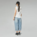 JEANS CON RICAMO DI PAPAVERI