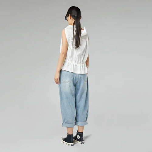 JEANS CON RICAMO DI PAPAVERI